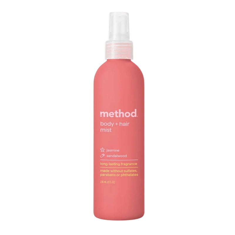 Method Body + Hair Mist, Jasmine & Sandalwood, 8oz
