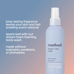 Method Body + Hair Mist, Sea Spray & Salt Air, 8oz