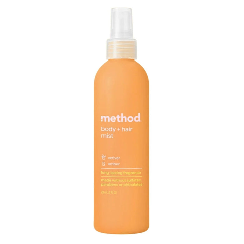 Method Body + Hair Mist, Vetiver & Amber, 8oz