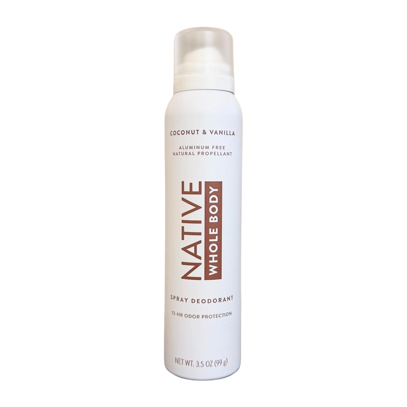 Native Whole Body Deodorant Spray, Coconut & Vanilla, 3.5oz