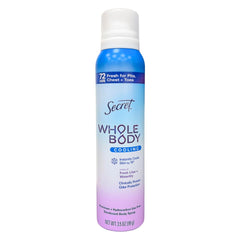 Secret Cooling Whole Body Deodorant Spray, Lilac + Waterlily, 3.5oz