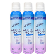 Secret Cooling Whole Body Deodorant Spray, Lilac + Waterlily, 3.5oz