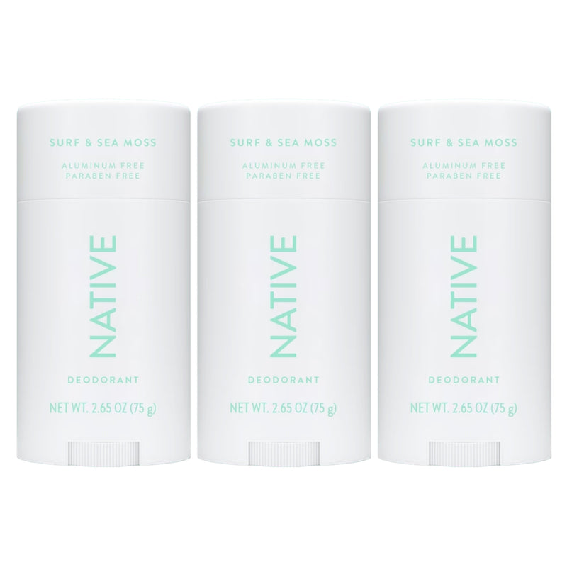 Native Deodorant Stick, Surf & Sea Moss, 2.65oz