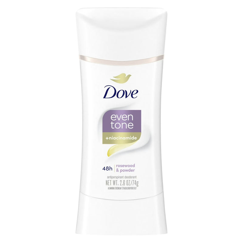 Dove Even Tone Antiperspirant Deodorant, Rosewood & Powder, 2.6oz