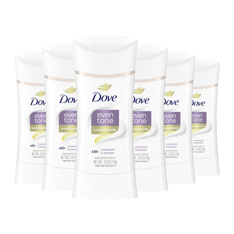 Dove Even Tone Antiperspirant Deodorant, Rosewood & Powder, 2.6oz