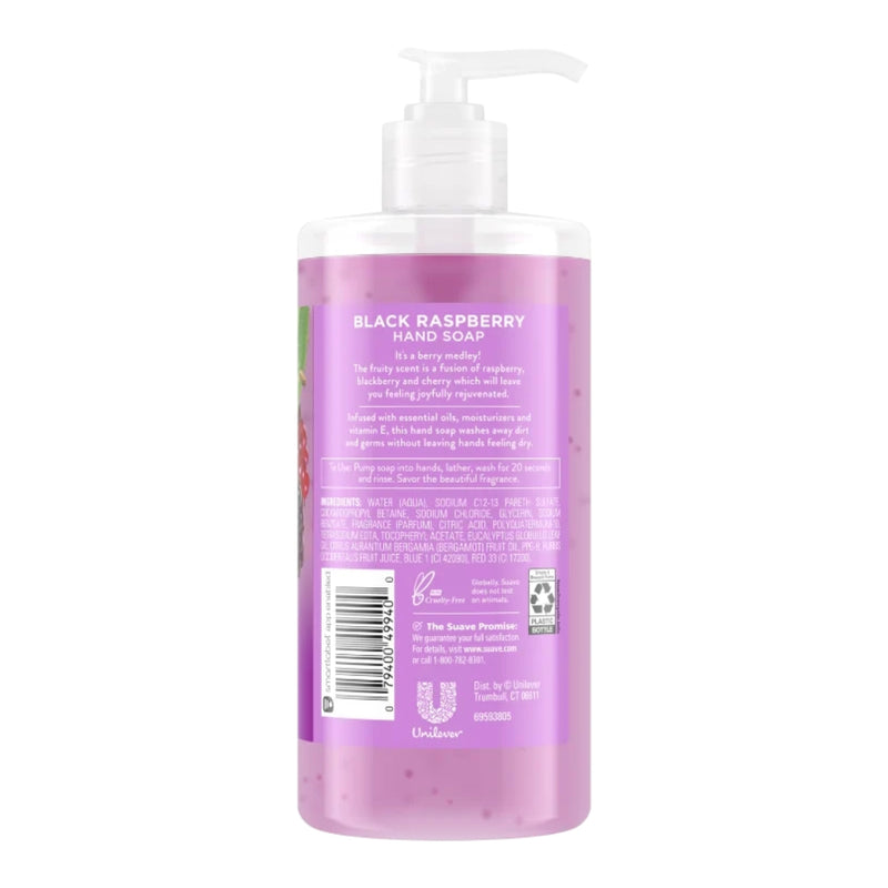 Suave Hand Wash, Black Raspberry, 13.5oz