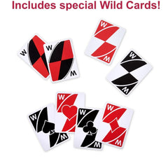 UNO Wild Twists Playing Cards - 52 Standard Card Deck with 8 Extra Wild Cards