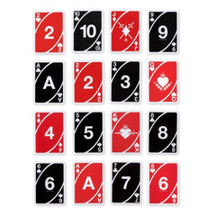 UNO Wild Twists Playing Cards - 52 Standard Card Deck with 8 Extra Wild Cards