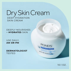 Pond's Dry Skin Cream, Facial Moisturizer, 10.1oz