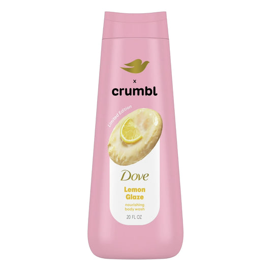 Dove Crumbl Body Wash, Lemon Glaze, 20oz -