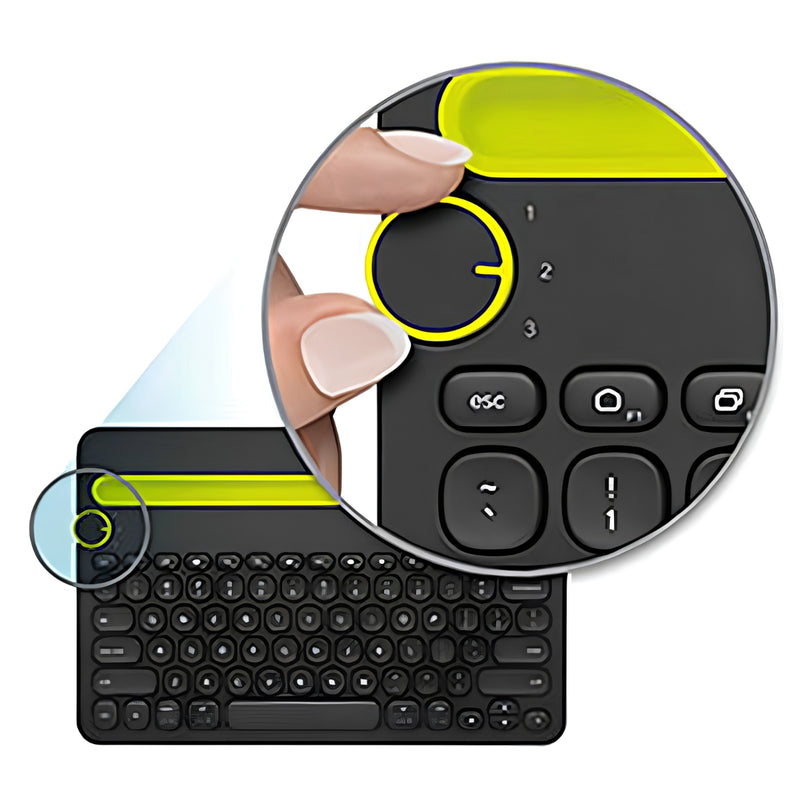 Logitech Wireless Multi-Device Bluetooth Keyboard, Black