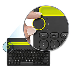 Logitech Wireless Multi-Device Bluetooth Keyboard, Black