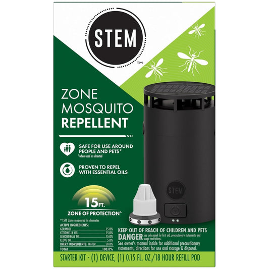STEM Zone Mosquito Repellent Device Starter Kit: 1 Device + 1 Refill Pod -