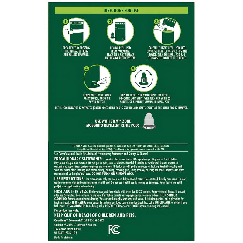 STEM Zone Mosquito Repellent Device Starter Kit: 1 Device + 1 Refill Pod