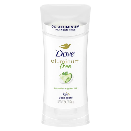 Dove Aluminum Free Deodorant, Cucumber & Green Tea, 2.6 oz -