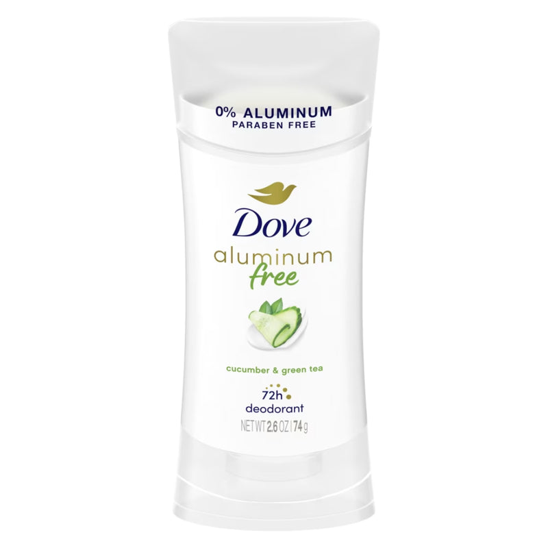 Dove Aluminum Free Deodorant, Cucumber & Green Tea, 2.6 oz