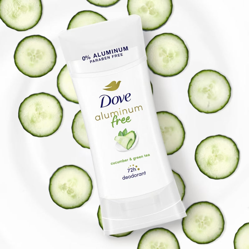 Dove Aluminum Free Deodorant, Cucumber & Green Tea, 2.6 oz