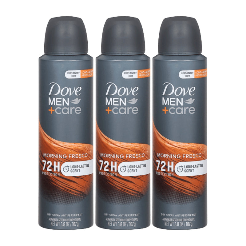 Dove Men+Care Dry Spray Antiperspirant, Morning Fresco, 3.8oz