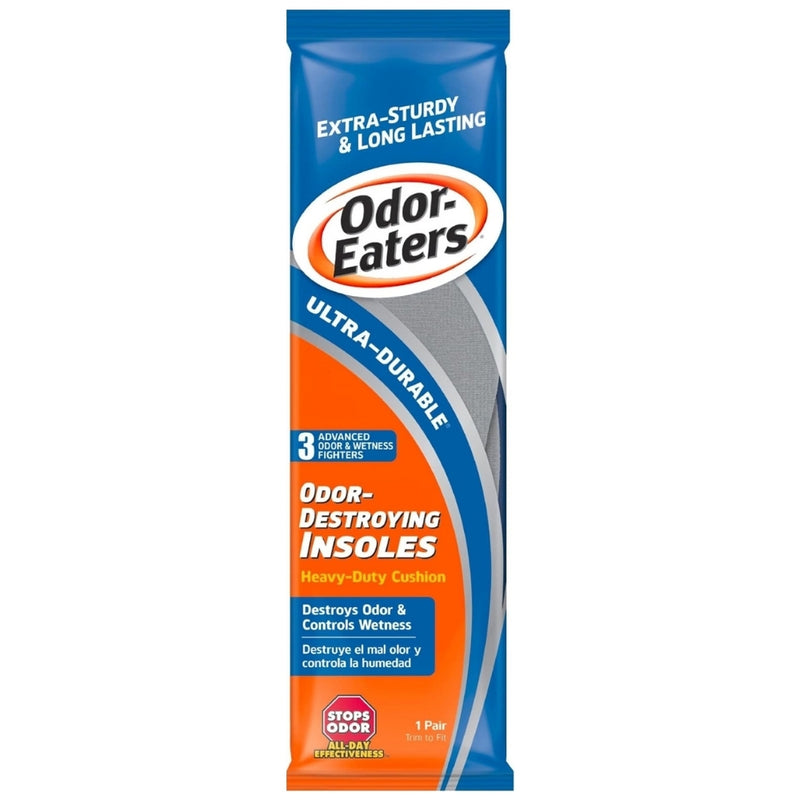 Odor-Eaters Ultra-Durable Odor-Destroying Insoles, Heavy-Duty Cushion, 1 Pair
