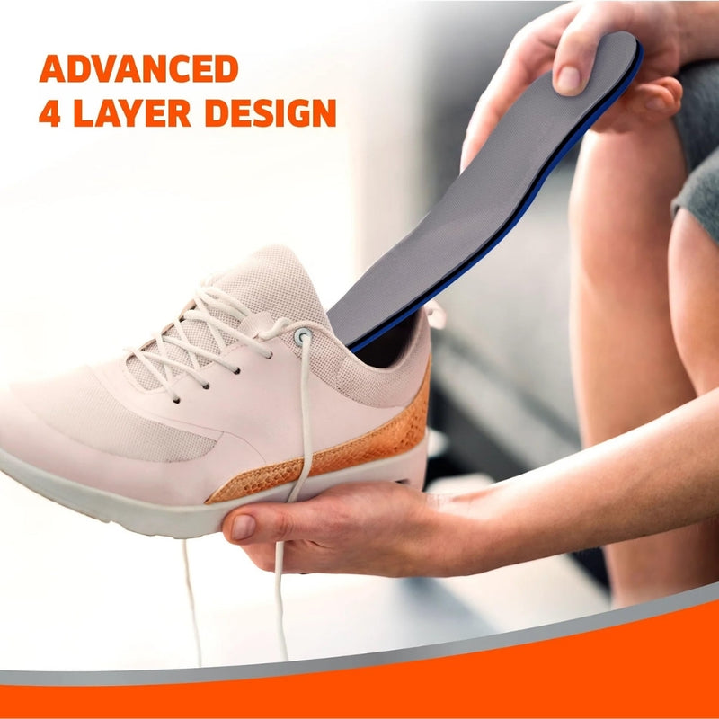 Odor-Eaters Ultra-Durable Odor-Destroying Insoles, Heavy-Duty Cushion, 1 Pair