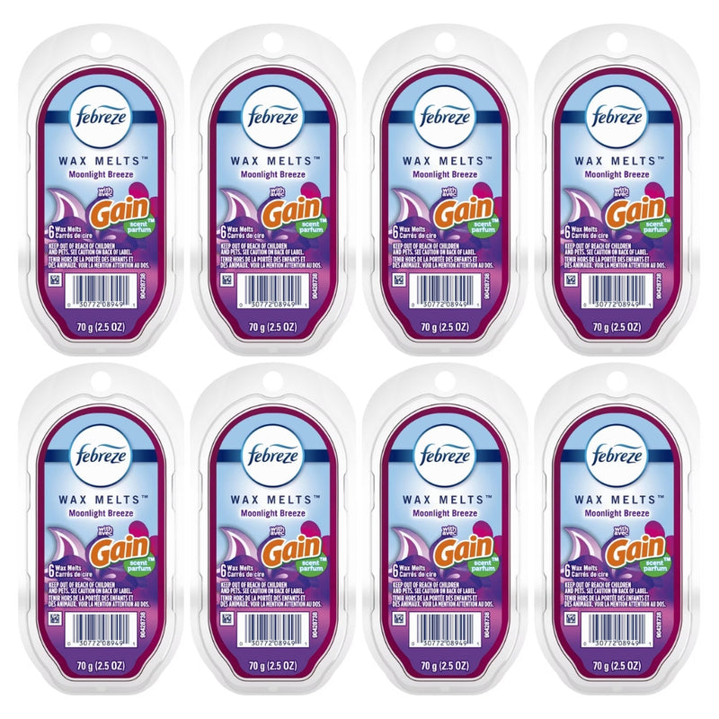 Febreze Wax Melts, Gain Moonlight Breeze, 2.5oz, 6 Count