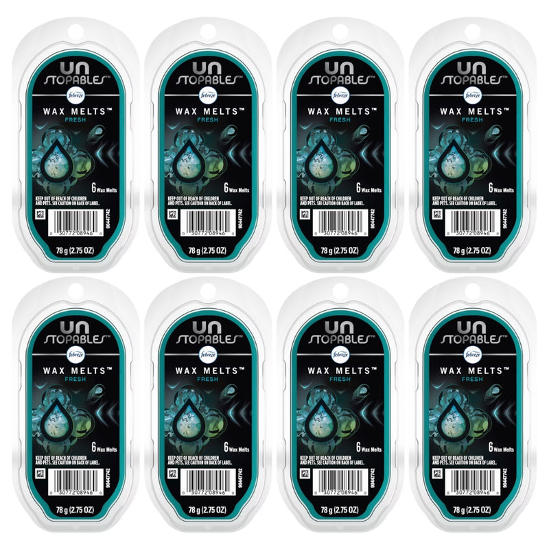 Febreze Unstopables Wax Melts, Fresh, 2.75oz, 6 Count