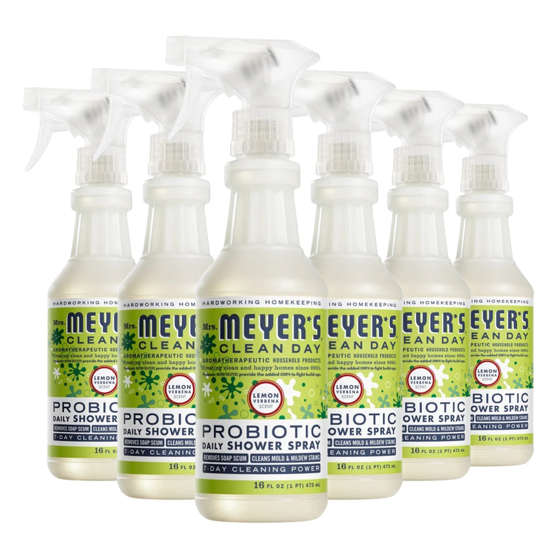 Mrs. Meyer's Clean Day Probiotic Daily Shower Spray, Lemon Verbena, 16 fl oz