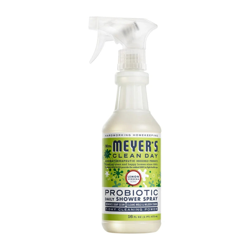 Mrs. Meyer's Clean Day Probiotic Daily Shower Spray, Lemon Verbena, 16 fl oz
