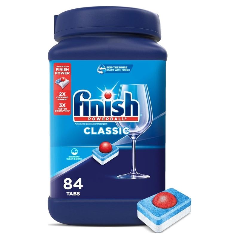 Finish Powerball Classic Dishwasher Detergent Tabs, 84 Count