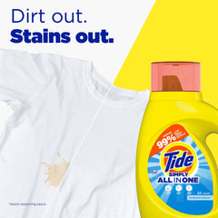 Tide Simply All-in-One Laundry Detergent, Refreshing Breeze, Travel Size, 10oz, 6-Pack