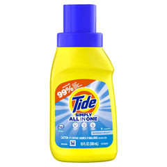 Tide Simply All-in-One Laundry Detergent, Refreshing Breeze, Travel Size, 10oz, 6-Pack