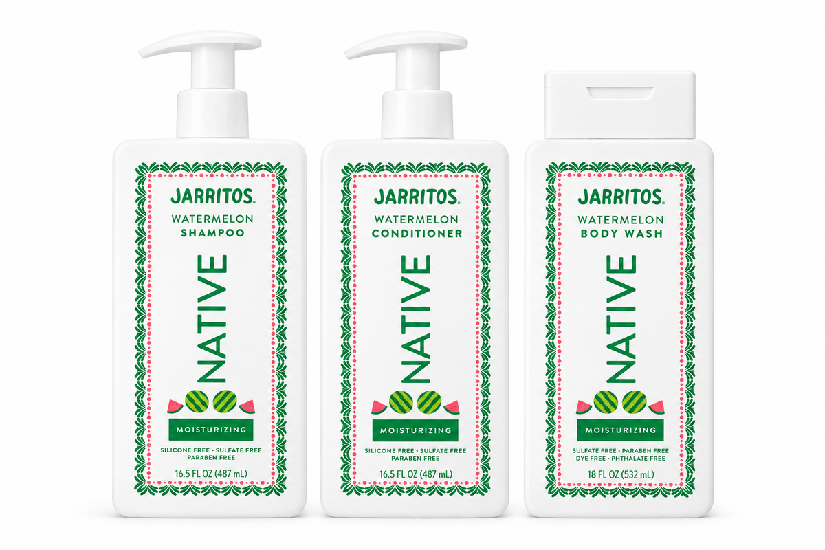 Native Shampoo, Conditioner & Body Wash Set, Jarritos Watermelon, 3-Piece Set