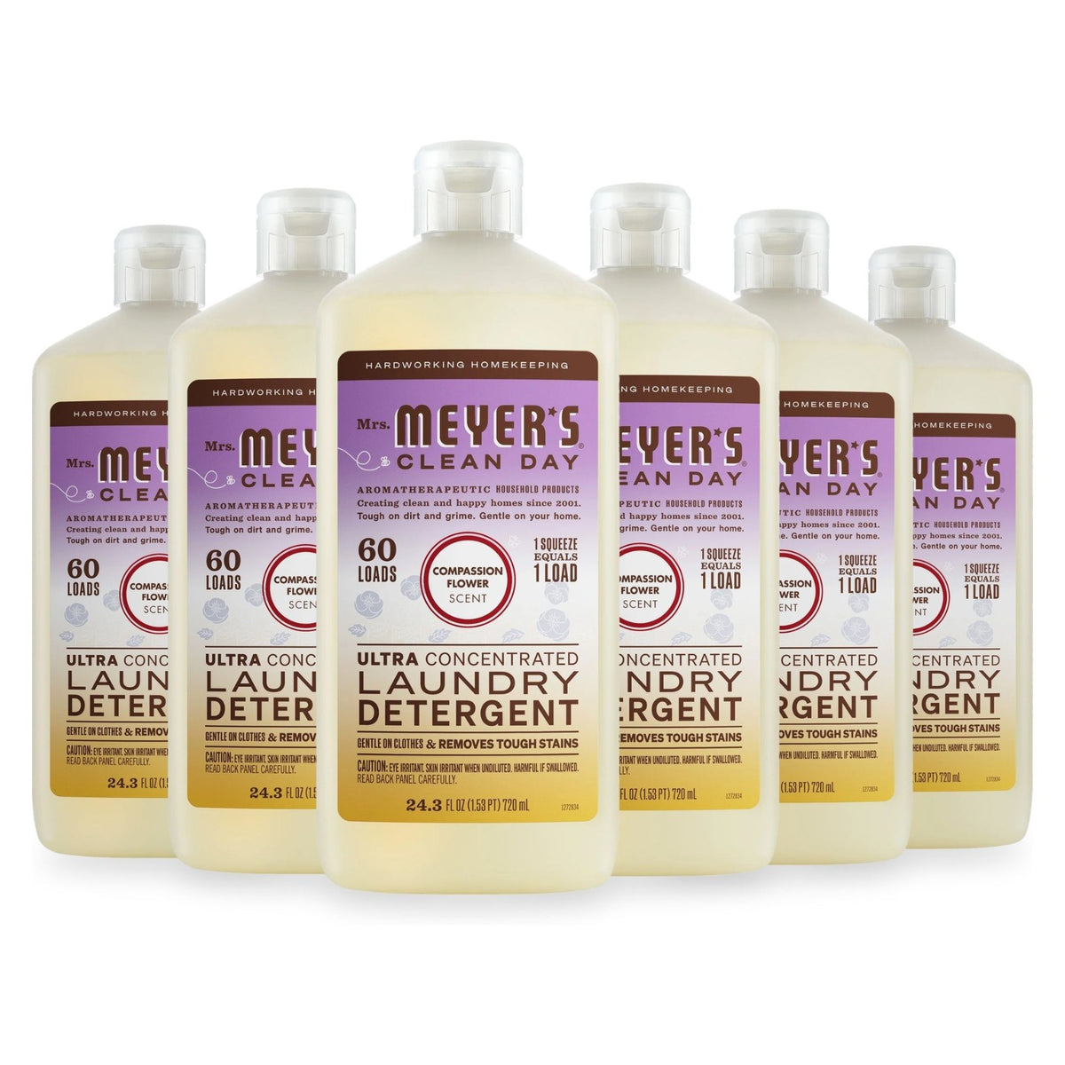 Mrs. Meyer's Ultra Concentrated Laundry Detergent, Compassion Flower, 24.3 oz