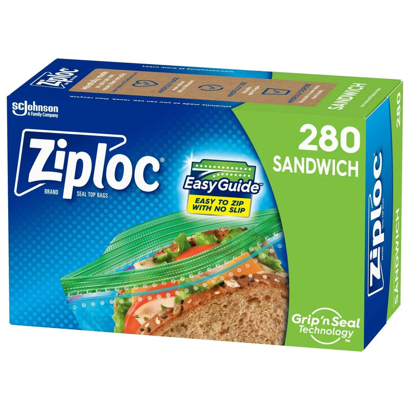 Ziploc Kitchen Essentials Set – Snack, Sandwich & Quart Freezer Bags