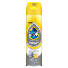 Pledge Expert Care Stainless Steel Cleaner, Lemon, 9.7oz