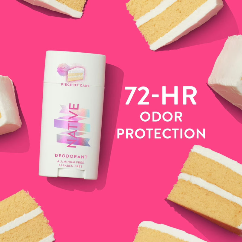 Native Deodorant Stick, Piece of Cake, 2.65oz