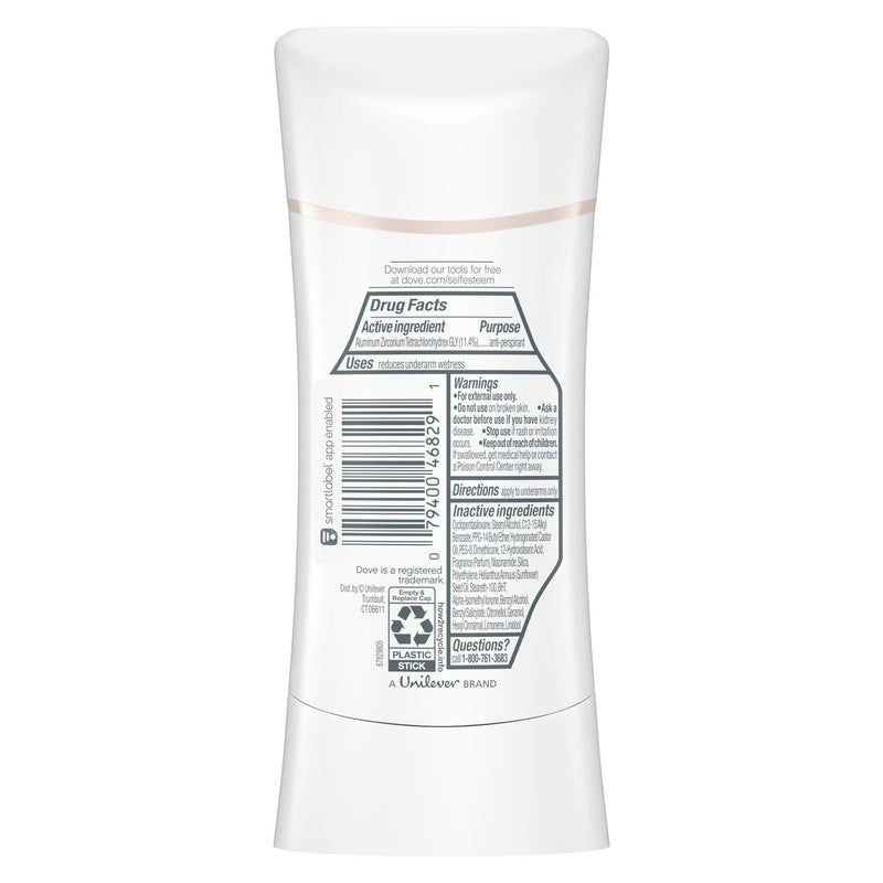Dove Even Tone Antiperspirant Deodorant, Rosewood & Powder, 2.6oz