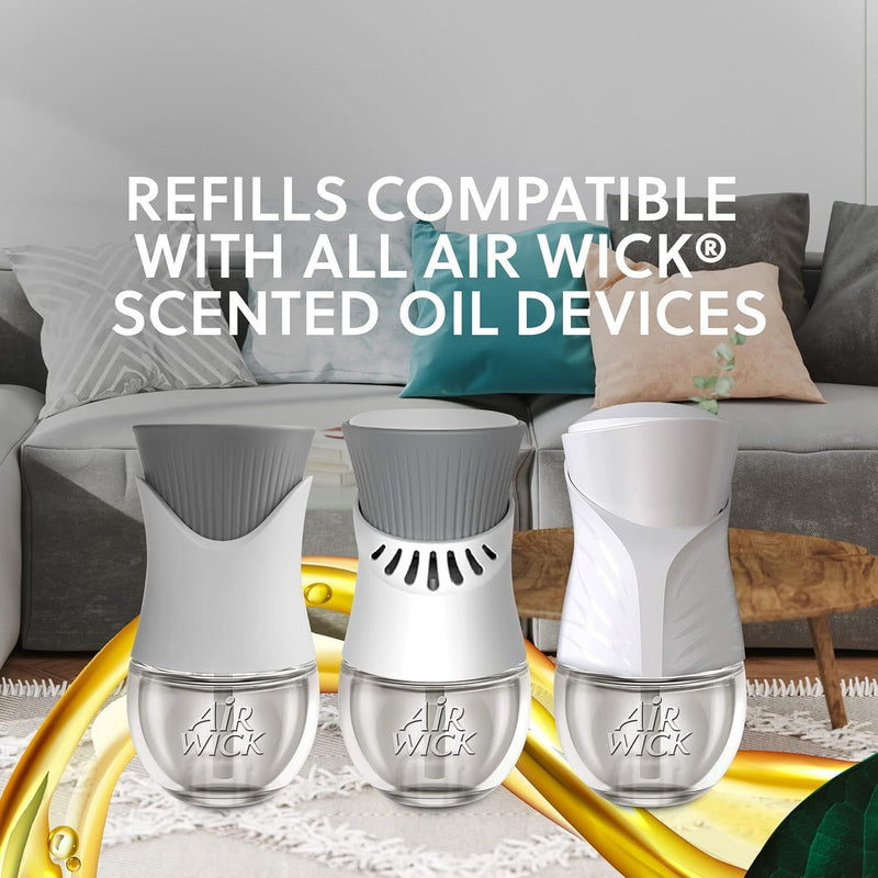 Air Wick Plug in Scented Oil Refill, Fresh New Day Simply Cotton, 5 Count - First Choice Buying