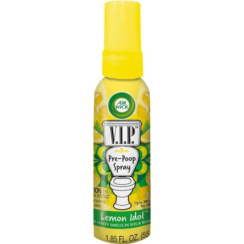 Air Wick V.I.P. Pre-Poop Toilet Spray, Lemon Idol, 1.85 oz - First Choice Buying