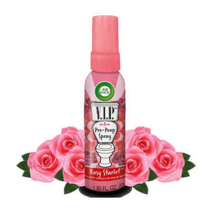 Air Wick V.I.P. Pre-Poop Toilet Spray, Rosy Starlet, 1.85 oz -