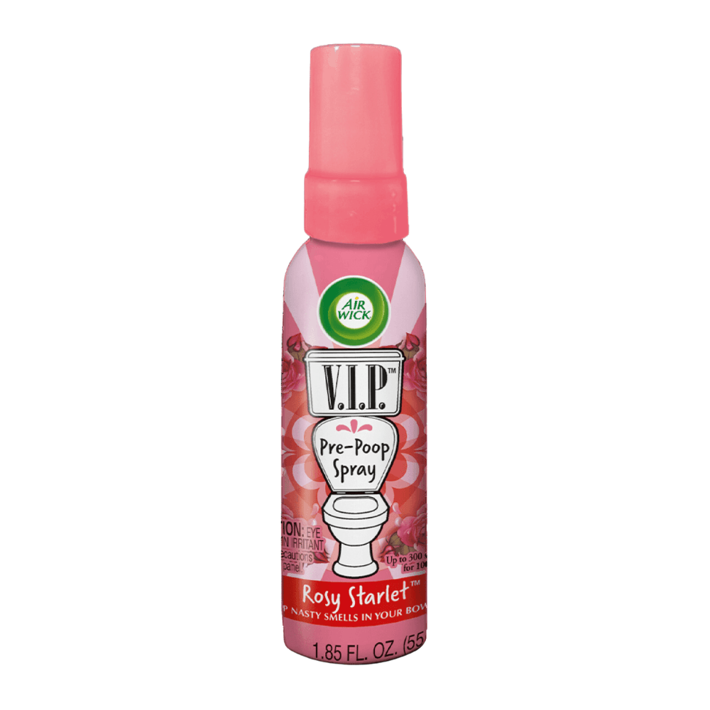 Air Wick V.I.P. Pre-Poop Toilet Spray, Rosy Starlet, 1.85 oz -