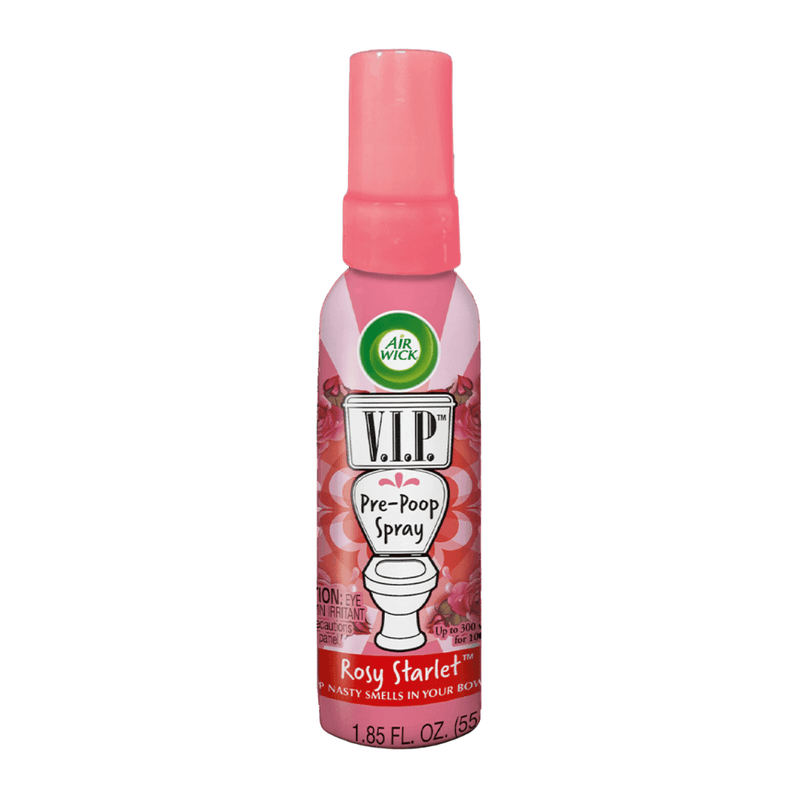 Air Wick V.I.P. Pre-Poop Toilet Spray, Rosy Starlet, 1.85 oz - First Choice Buying