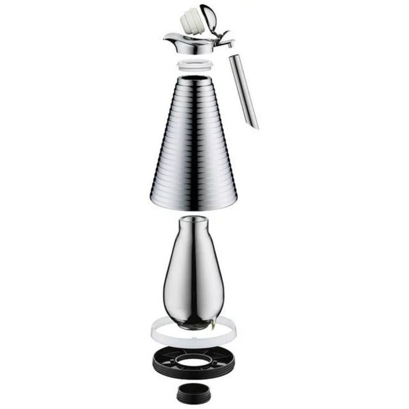 Alfi Achat Chrome Plated Glass Vacuum Insulated Thermal Carafe, 1 Liter - First Choice Buying