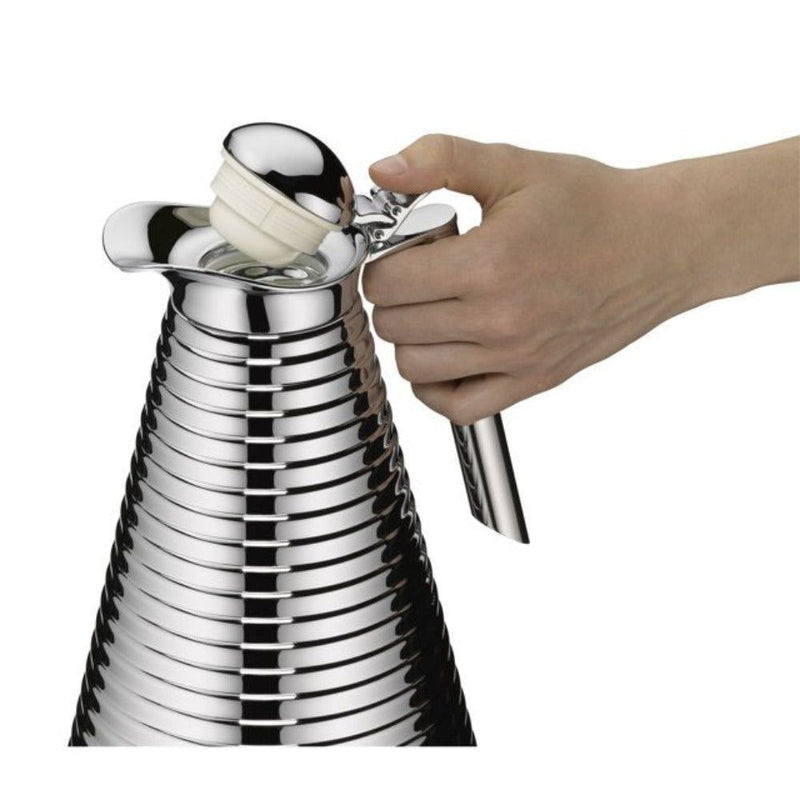Alfi Achat Chrome Plated Glass Vacuum Insulated Thermal Carafe, 1 Liter - First Choice Buying
