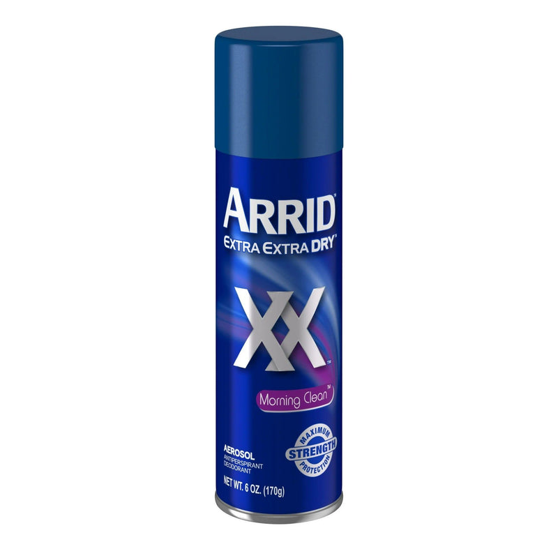 Arrid XX Extra Extra Dry Aerosol Antiperspirant Deodorant, Morning Clean, 6 oz - First Choice Buying