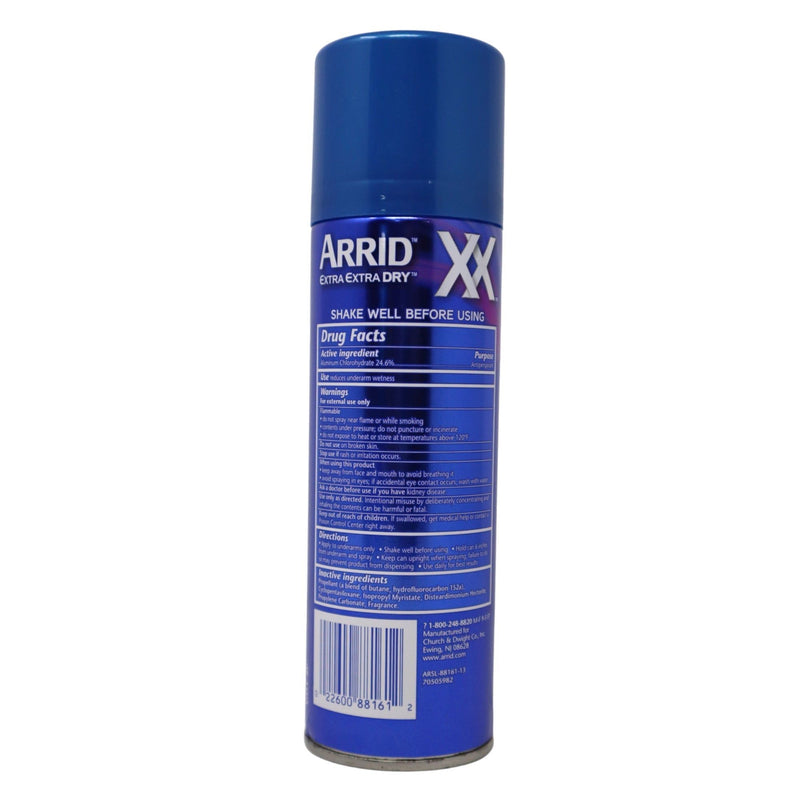 Arrid XX Extra Extra Dry Aerosol Antiperspirant Deodorant, Morning Clean, 6 oz - First Choice Buying