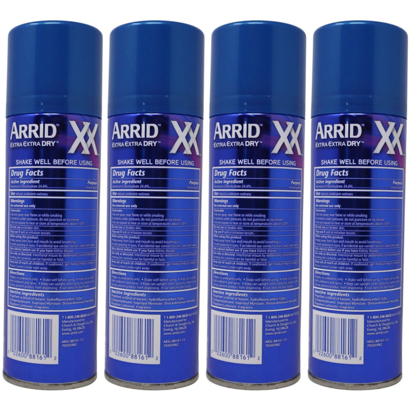 Arrid XX Extra Extra Dry Aerosol Antiperspirant Deodorant, Morning Clean, 6 oz - First Choice Buying