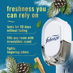 Febreze Luxe Plug Scented Oil Refills, Serene Snowfall, 0.87oz, 2 Count