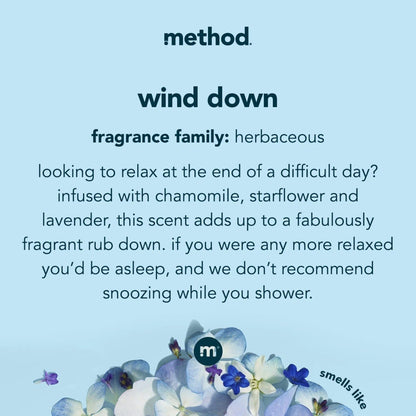 Method Body Paraben & Phthalate Free Body Wash, Wind Down, 28 fl oz -