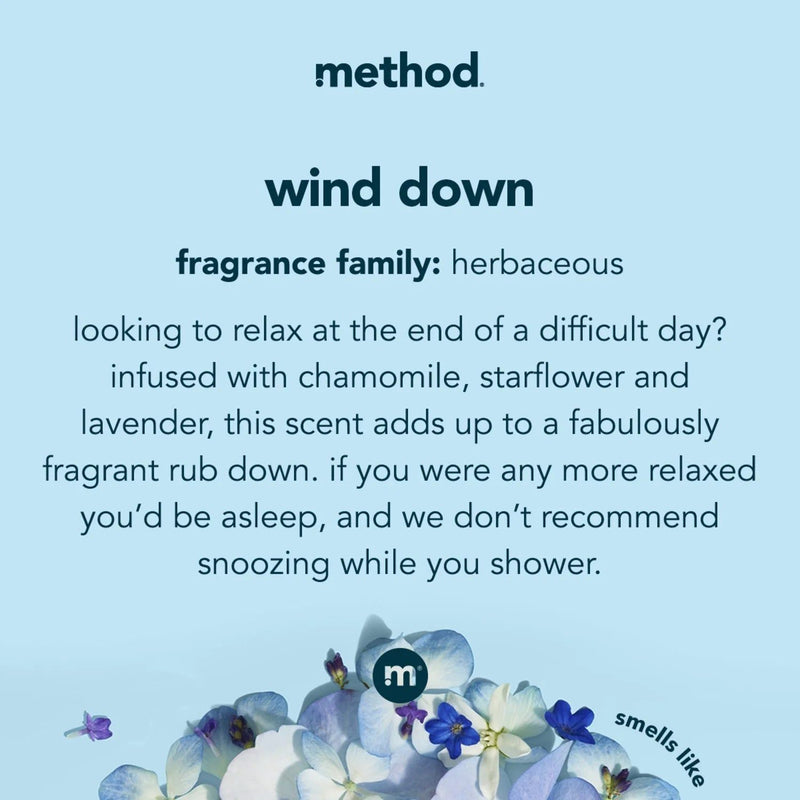 Method Body Paraben & Phthalate Free Body Wash, Wind Down, 18 fl oz